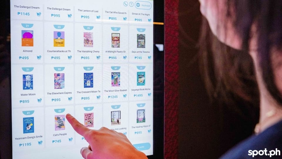 national book store book vending machine inside operating